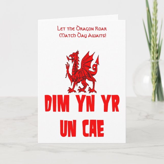 Dim yn yr un cae Not In The Same League Card (Front)