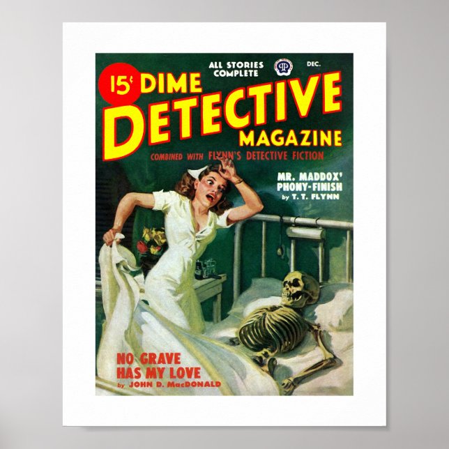 Dime Detective Magazine (Dec, 1948) Poster (Front)