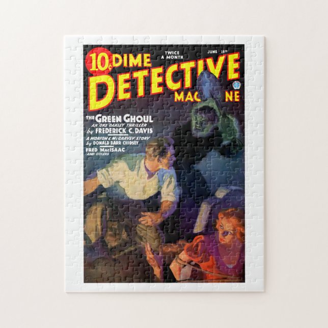 Dime Detective Magazine (Jun, 1935) Jigsaw Puzzle (Vertical)