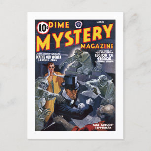 Dime Mystery Magazine (Mar, 1941) Postcard