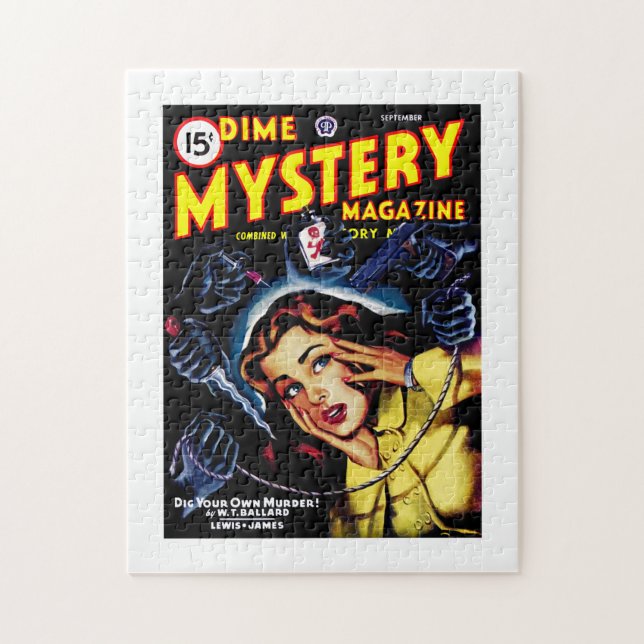 Dime Mystery Magazine (Sep, 1946) Jigsaw Puzzle (Vertical)