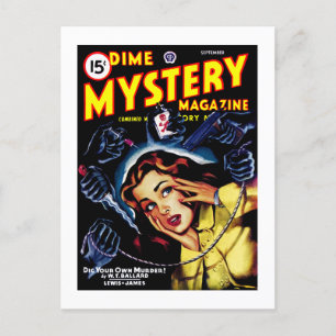 Dime Mystery Magazine (Sep, 1946) Postcard