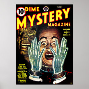 Dime Mystery Novel -- Scary Hands Poster