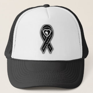 dime-ribbon trucker hat