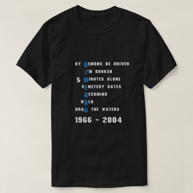 Dimebag RIP Classic T-Shirt (Design Front)
