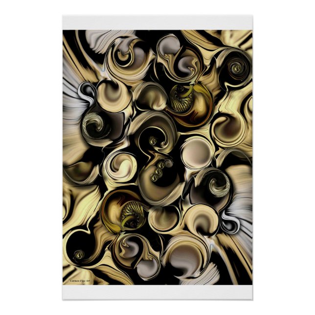 "Dimension Vs Shape" Glossy Poster (Front)