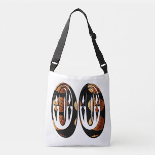 Dimensional Basketball Players Number 00, Crossbody Bag
