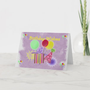Dimensional Birthday Wishes Card