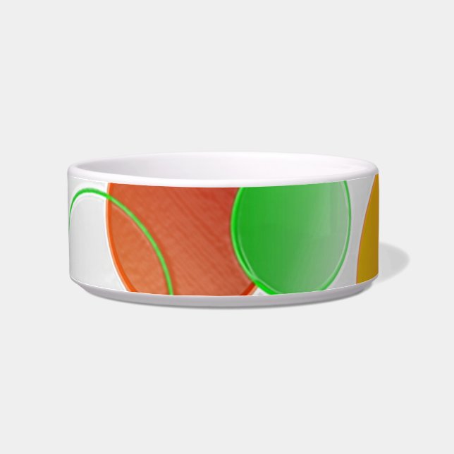 Dimensional Circles Pet Bowl (Left)