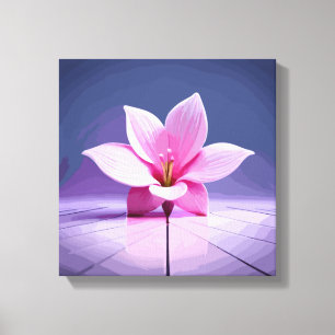 Dimensional Gladioli: Pink and Purple Masterpiece Canvas Print