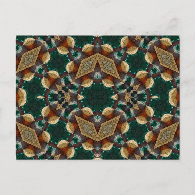 Dimensional Green Postcard (Front)