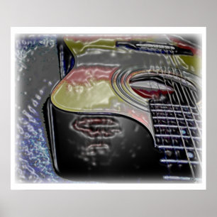 Dimensional Guitar Poster
