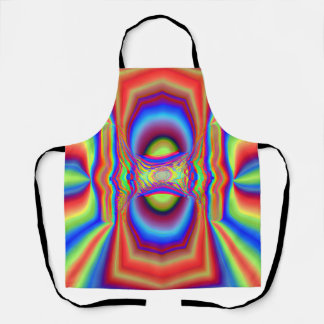 Dimensional Intersection Digital Art Apron