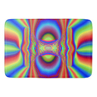 Dimensional Intersection Digital Art Bath Mat