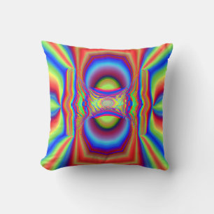 Dimensional Intersection Digital Art Cushion