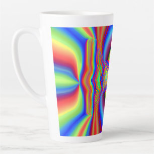 Dimensional Intersection Digital Art Latte Mug
