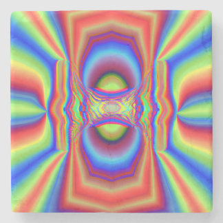 Dimensional Intersection Digital Art Stone Coaster