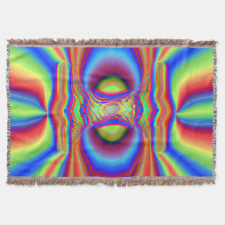 Dimensional Intersection Digital Art Throw Blanket