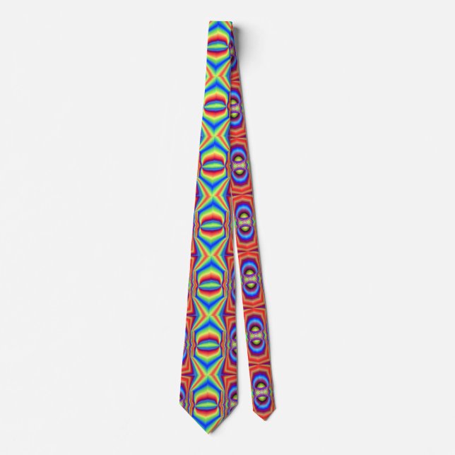 Dimensional Intersection Digital Art Tie (Front)