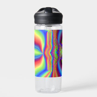 Dimensional Intersection Digital Art Water Bottle