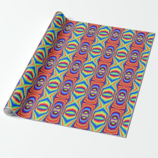 Dimensional Intersection Digital Art Wrapping Paper