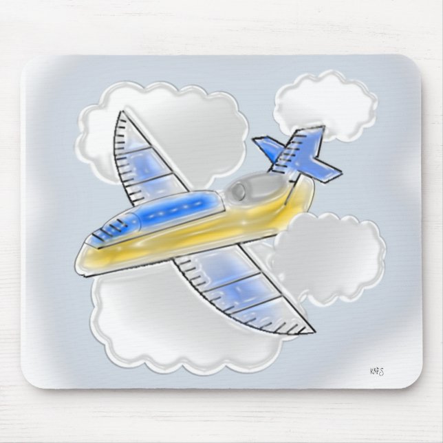 Dimensional  Jet Aeroplane Mouse Mat (Front)