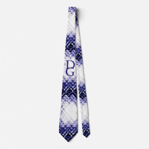 Dimensional Square-Navy-DG Tie