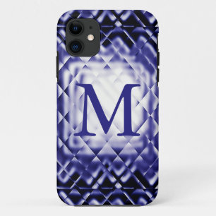 Dimensional Square-Navy-M iPhone 11 Case