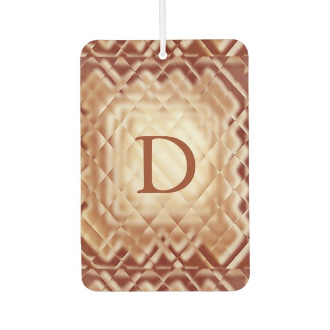 Dimensional Square-Red-DH Air Freshener (Front)