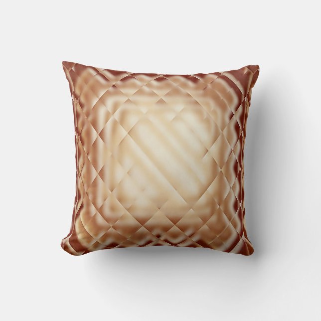 Dimensional Square-Red-J Cushion (Front)
