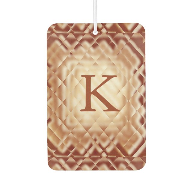 Dimensional Square-Red-K Air Freshener (Front)