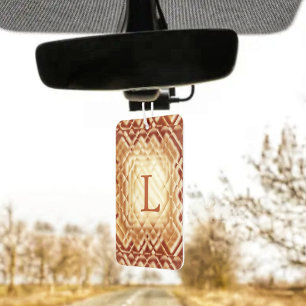 Dimensional Square-Red-L Air Freshener
