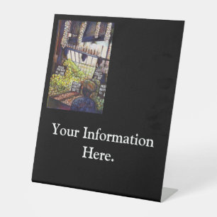 Dimensions of Curiosity Pedestal Sign