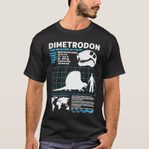 Dimetrodon fact sheet Dinosaur Facts T-Shirt