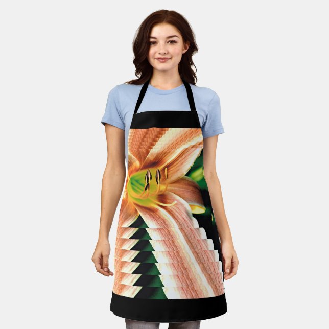 Diminishing Daylily Apron (Worn)