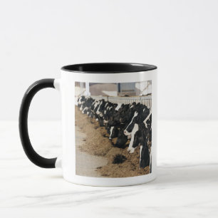 Diminishing Perspective of Cow's Heads Grazing Mug