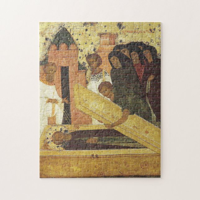 Dimitry's Burial in His Church by Dionisius Jigsaw Puzzle (Vertical)