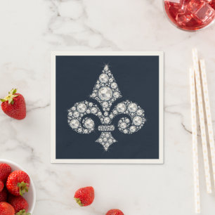 Dimond Fleur de Lis Royal Napkin