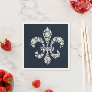 Dimond Fleur de Lis Royal Napkin