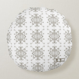 Dimond floral Pattern Round Cushion