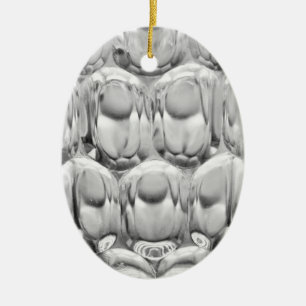 Dimpled pint beer glass ceramic tree decoration