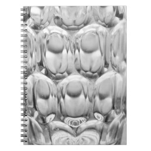 Dimpled pint beer glass notebook