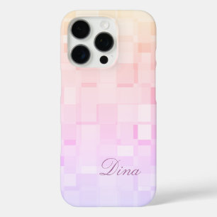 Dina - Template For Your Name Soft Pastel Coloured iPhone 16 Pro Case