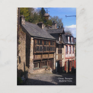 Dinan Mediaeval Village Bretagne France Postcard