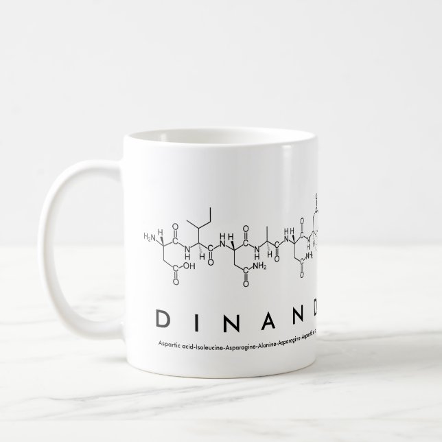Dinand peptide name mug (Left)