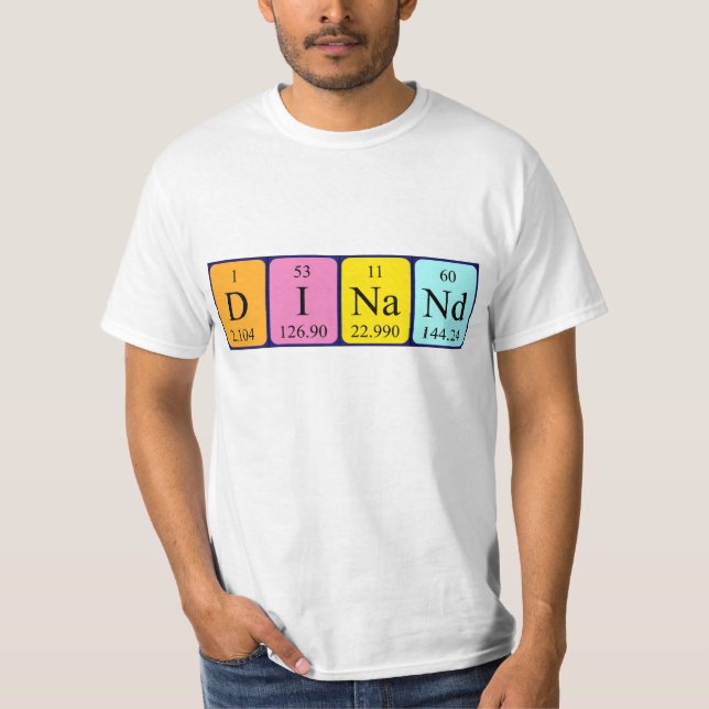 Dinand periodic table name shirt (Front)