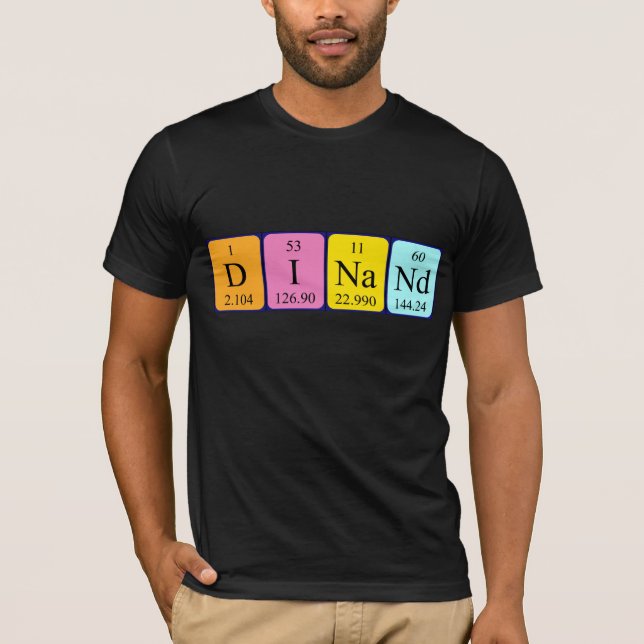 Dinand periodic table name shirt (Front)