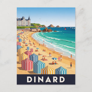 Dinard France Beach Postcard