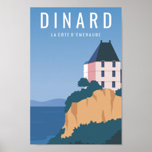 Dinard la cote d' emeraude Travel Place Poster