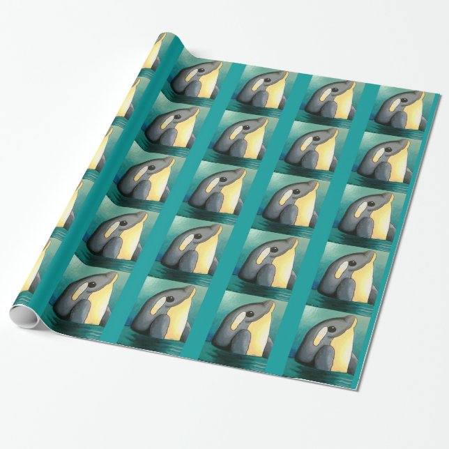 Dina's Dolphin Wrapping Paper (Unrolled)